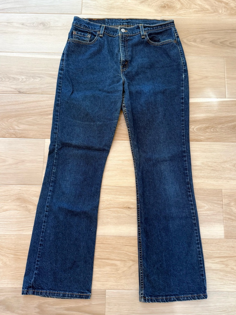 Levi's 515 Bootcut Jeans Womens Size 14‎ Dark Mid Rise Classic Denim